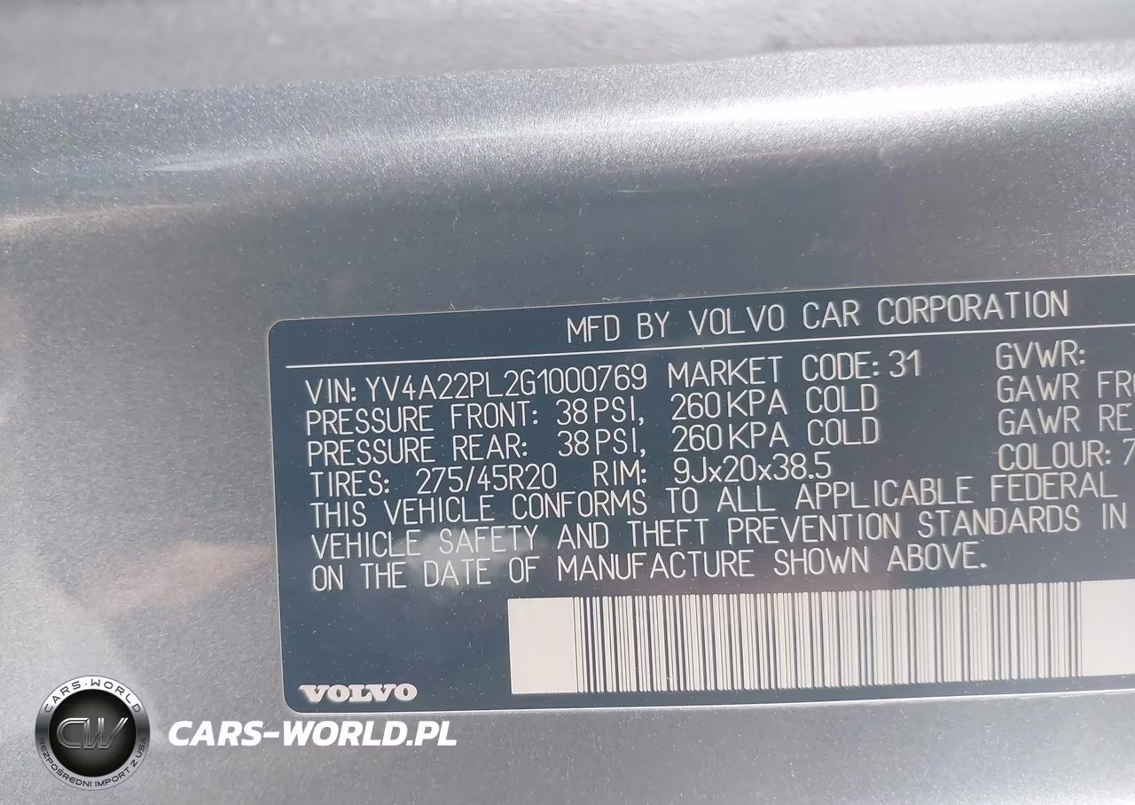 2016 Volvo Xc90 T6 Inscription VIN:YV4A22PL2G1000769 - 9