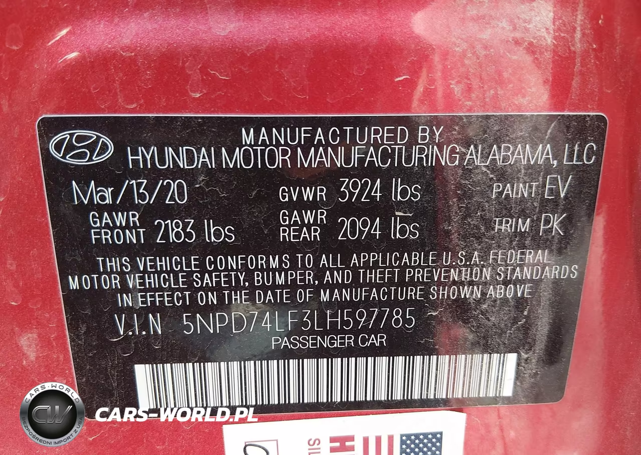 2020 Hyundai Elantra Se VIN:5NPD74LF3LH597785 - 9