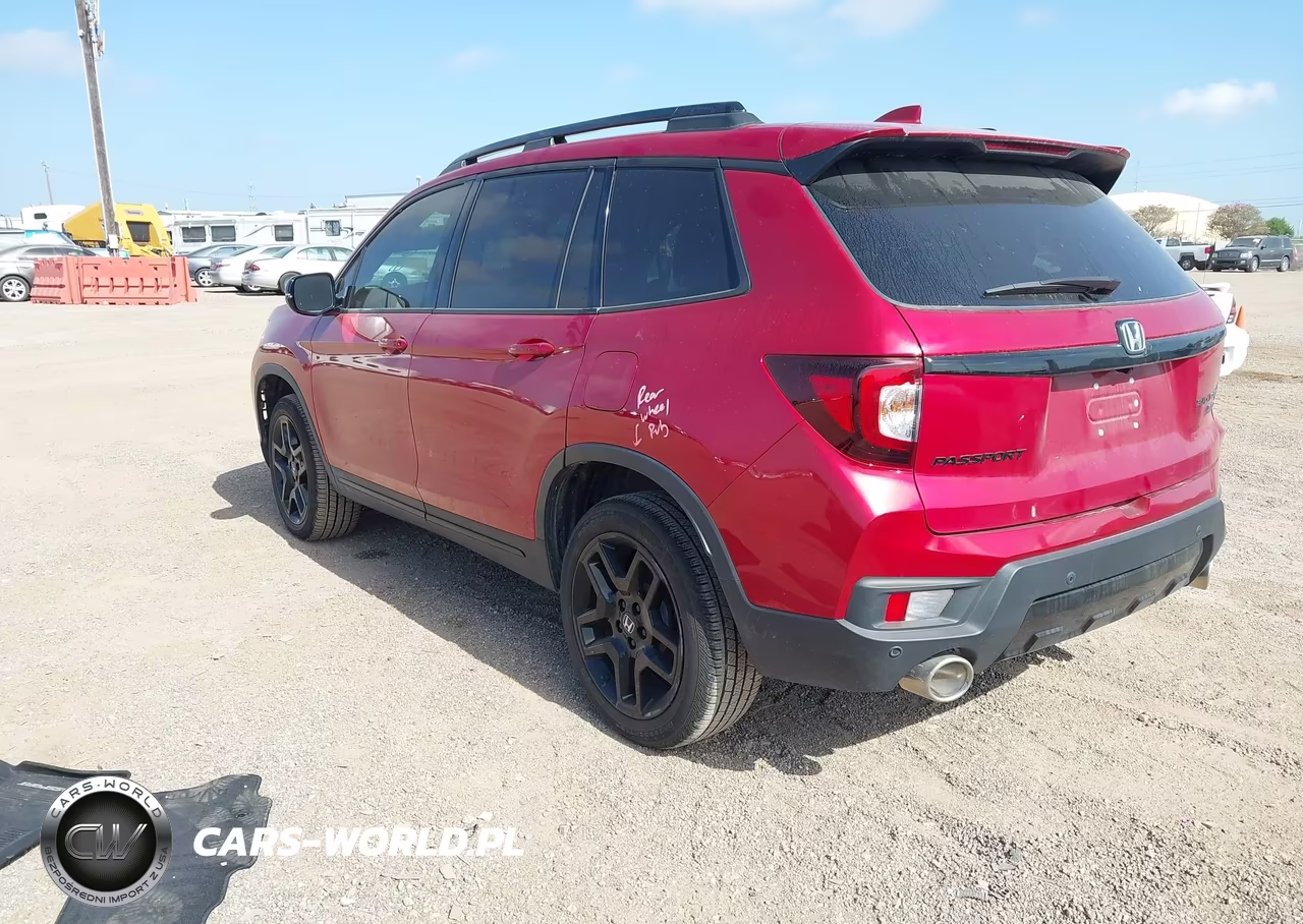 2025 Honda Passport Awd Black VIN:5FNYF8H84SB004390 - 3