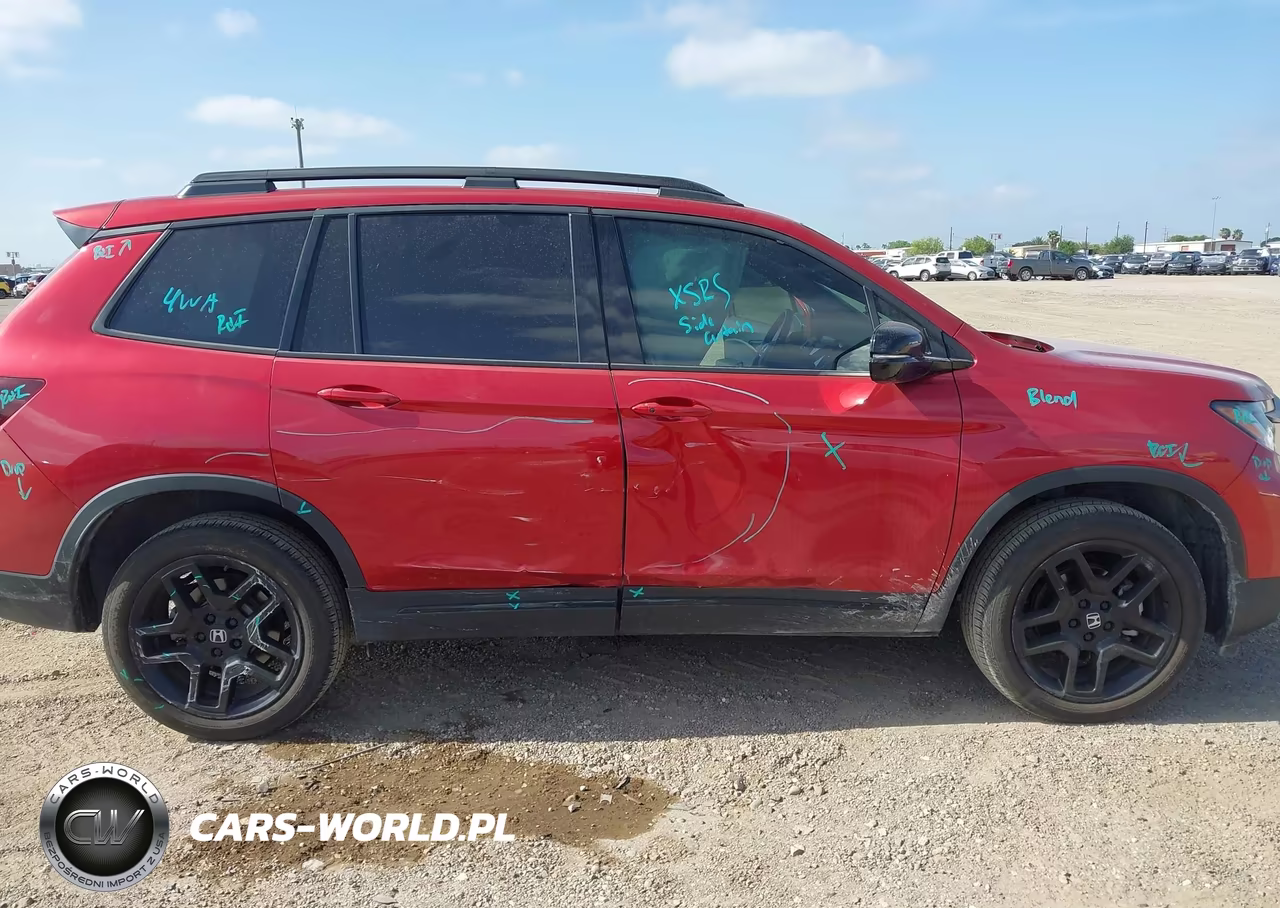 2025 Honda Passport Awd Black VIN:5FNYF8H84SB004390 - 6