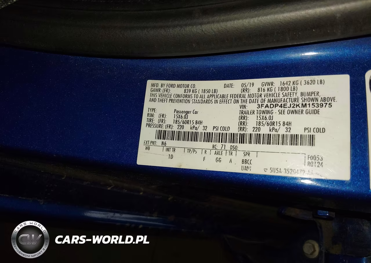 2019 Ford Fiesta Se VIN:3FADP4EJ2KM153975 - 9