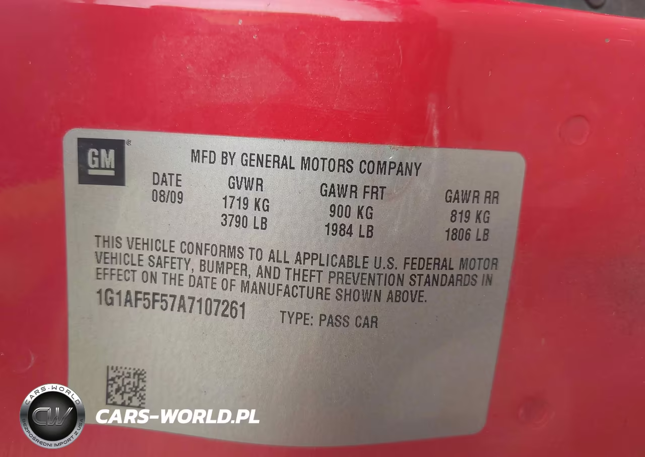 2010 Chevrolet Cobalt Lt VIN:1G1AF5F57A7107261 - 9