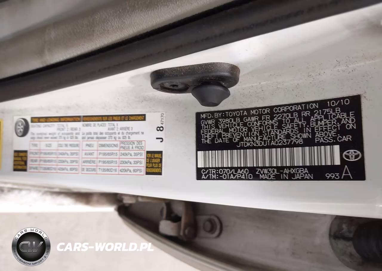 2010 Toyota Prius Iv VIN:JTDKN3DU1A0237798 - 9