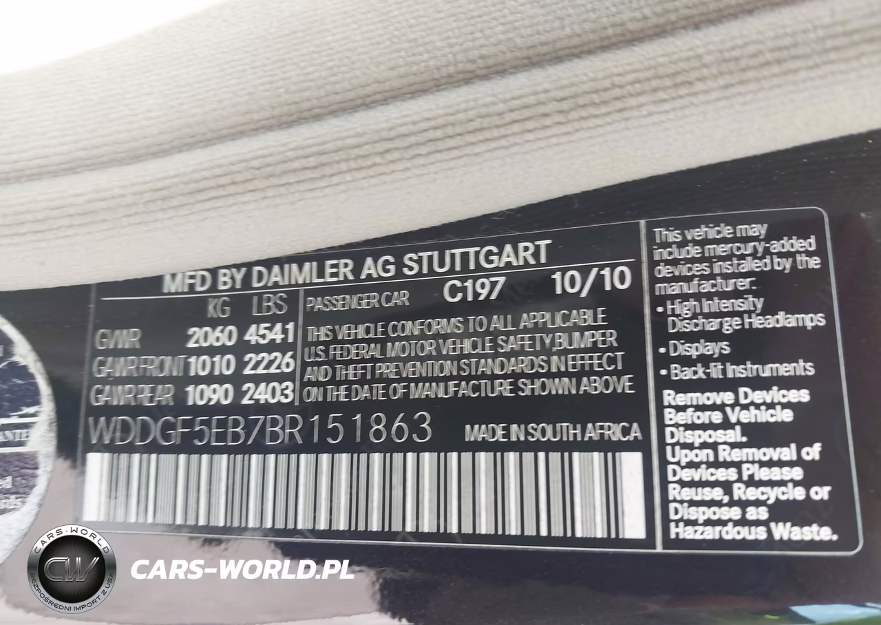 2011 Mercedes-Benz C 300 Luxury VIN:WDDGF5EB7BR151863 - 9