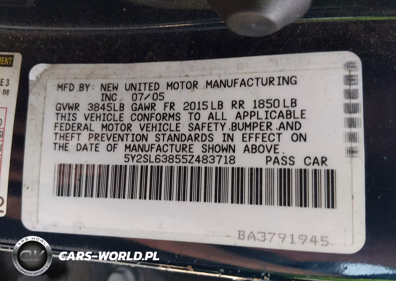 2005 Pontiac Vibe VIN:5Y2SL63855Z483718 - 9