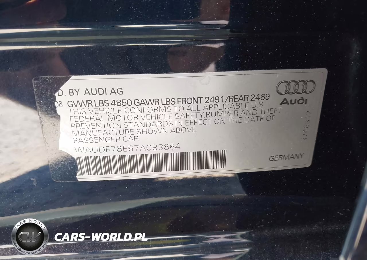 2007 Audi A4 2.0T VIN:WAUDF78E67A083864 - 9