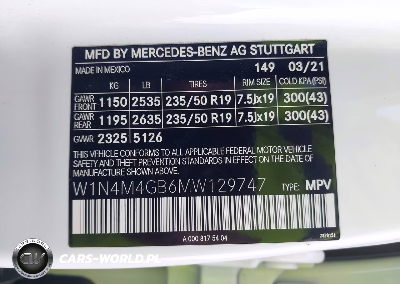 2021 Mercedes-Benz Glb 250 VIN:W1N4M4GB6MW129747 - 9