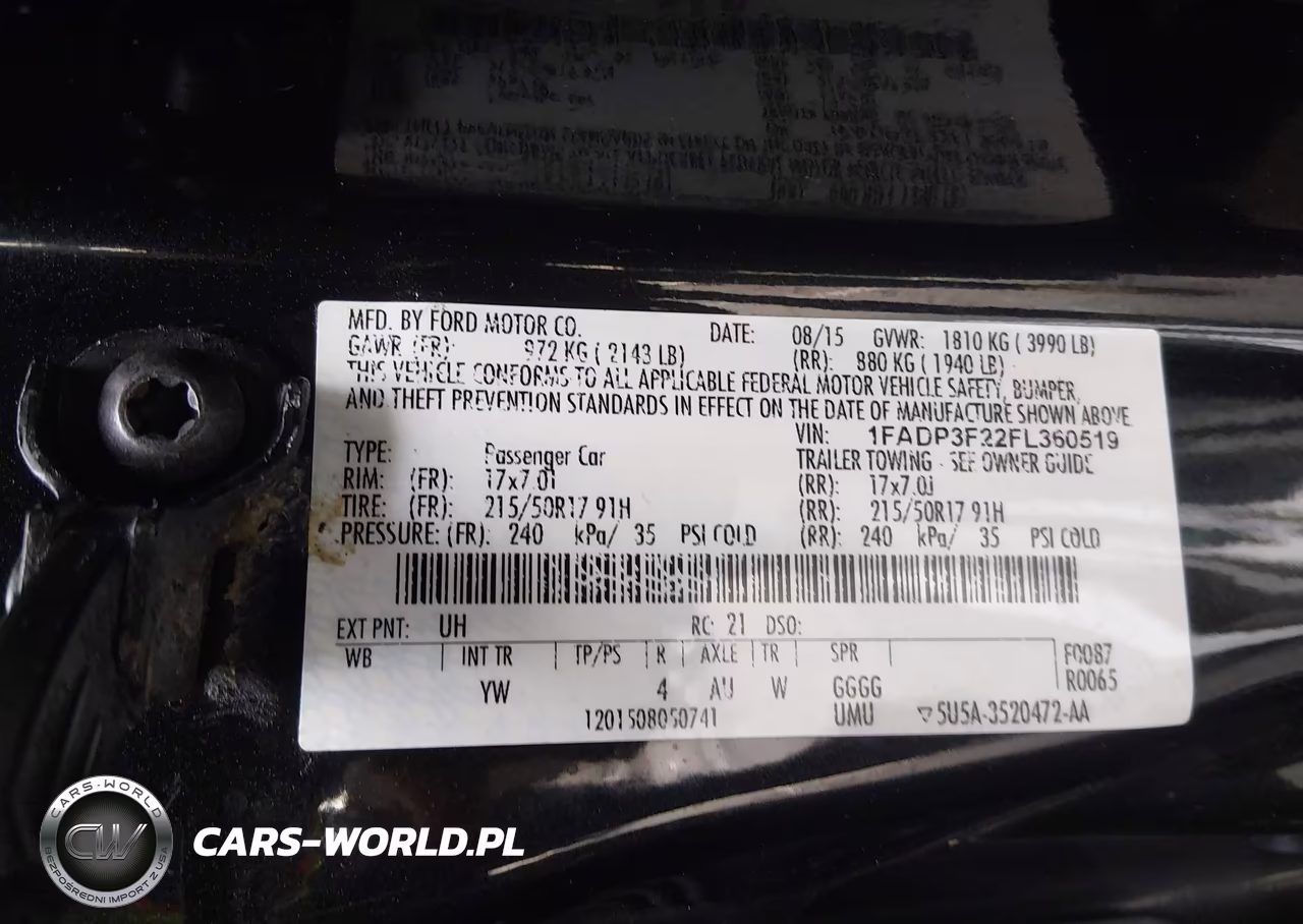 2015 Ford Focus Se VIN:1FADP3F22FL360519 - 9