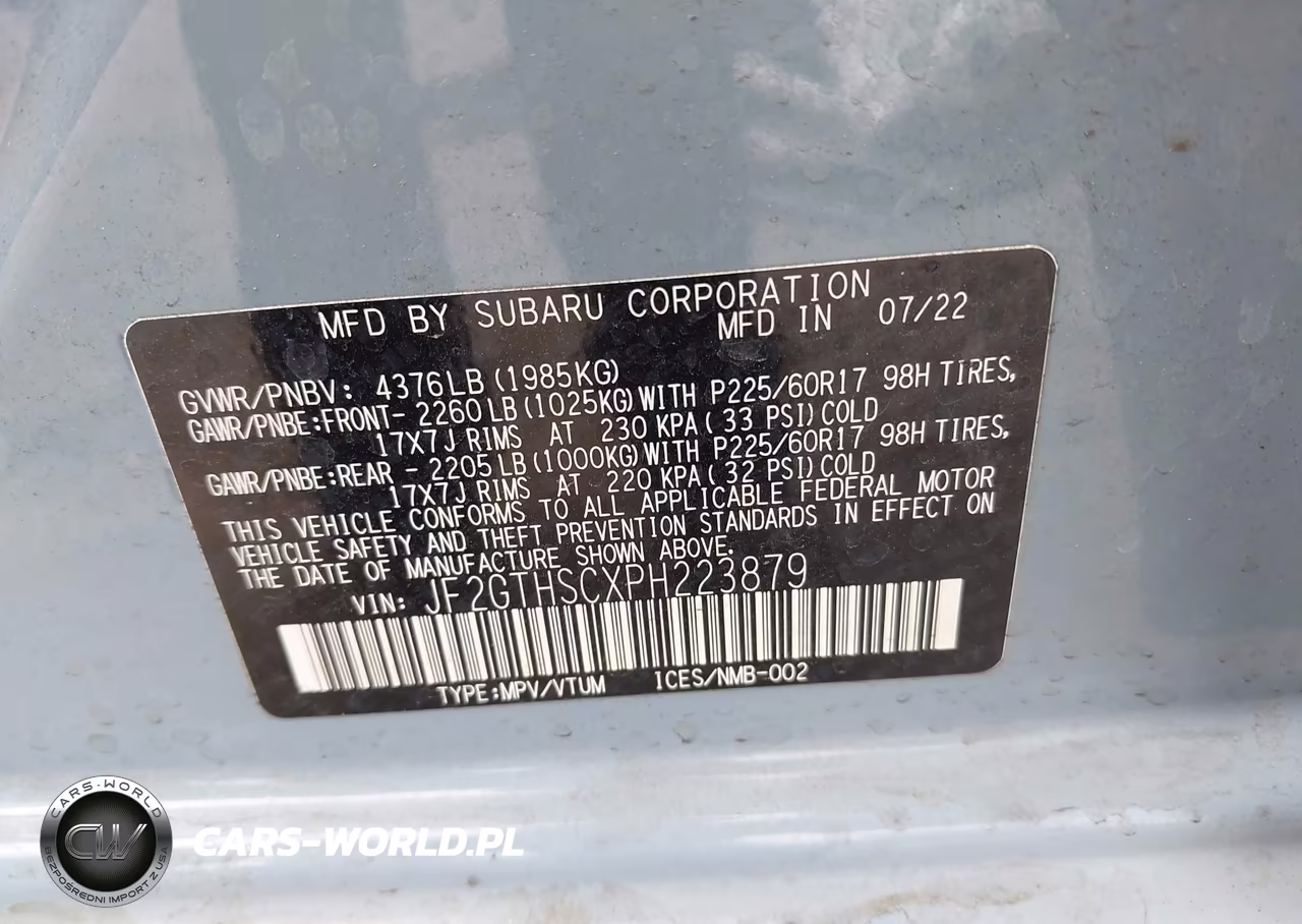 2023 Subaru Crosstrek Sport VIN:JF2GTHSCXPH223879 - 9