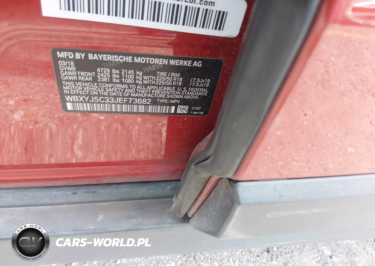 2018 BMW X2 xDrive28I VIN:WBXYJ5C33JEF73682 - 9