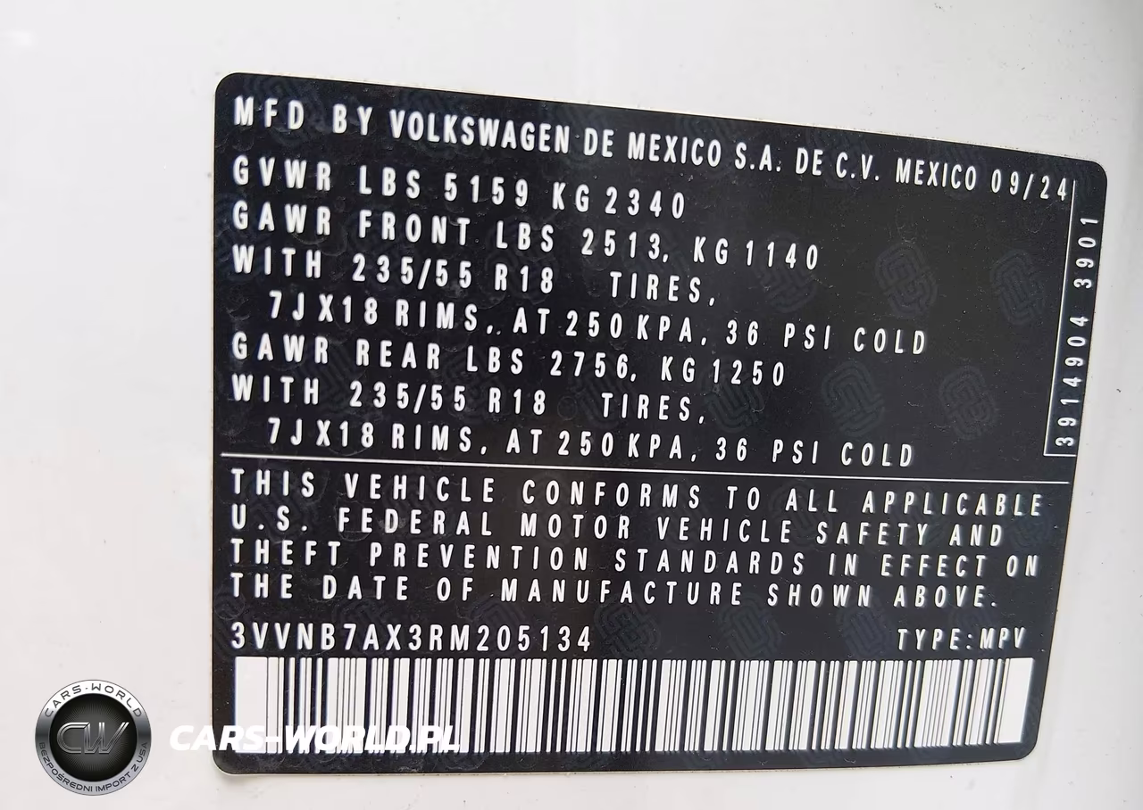 2024 Volkswagen Tiguan Se-Wolfsburg VIN:3VVNB7AX3RM205134 - 9