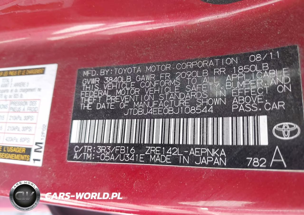 2011 Toyota Corolla Le VIN:JTDBU4EE0BJ108544 - 9