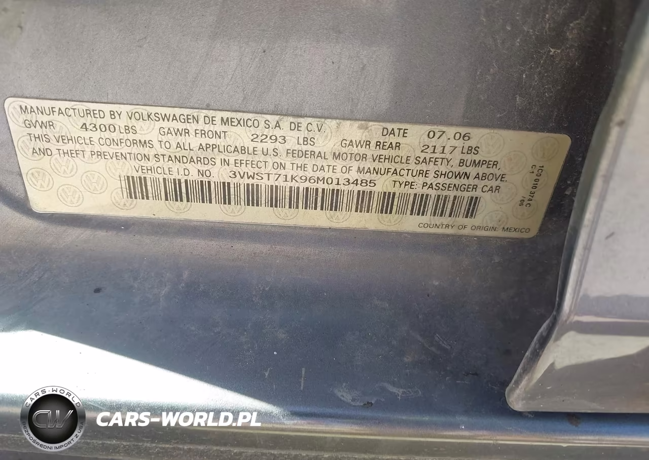 2006 Volkswagen Jetta Tdi VIN:3VWST71K96M013485 - 9
