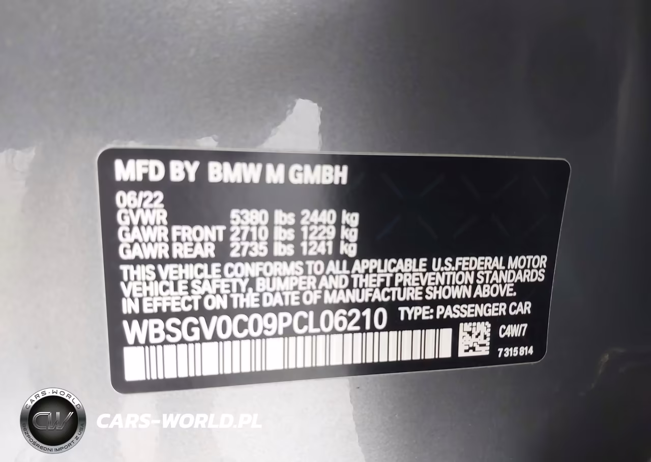2023 BMW M8 Gran Coupe Competition VIN:WBSGV0C09PCL06210 - 9