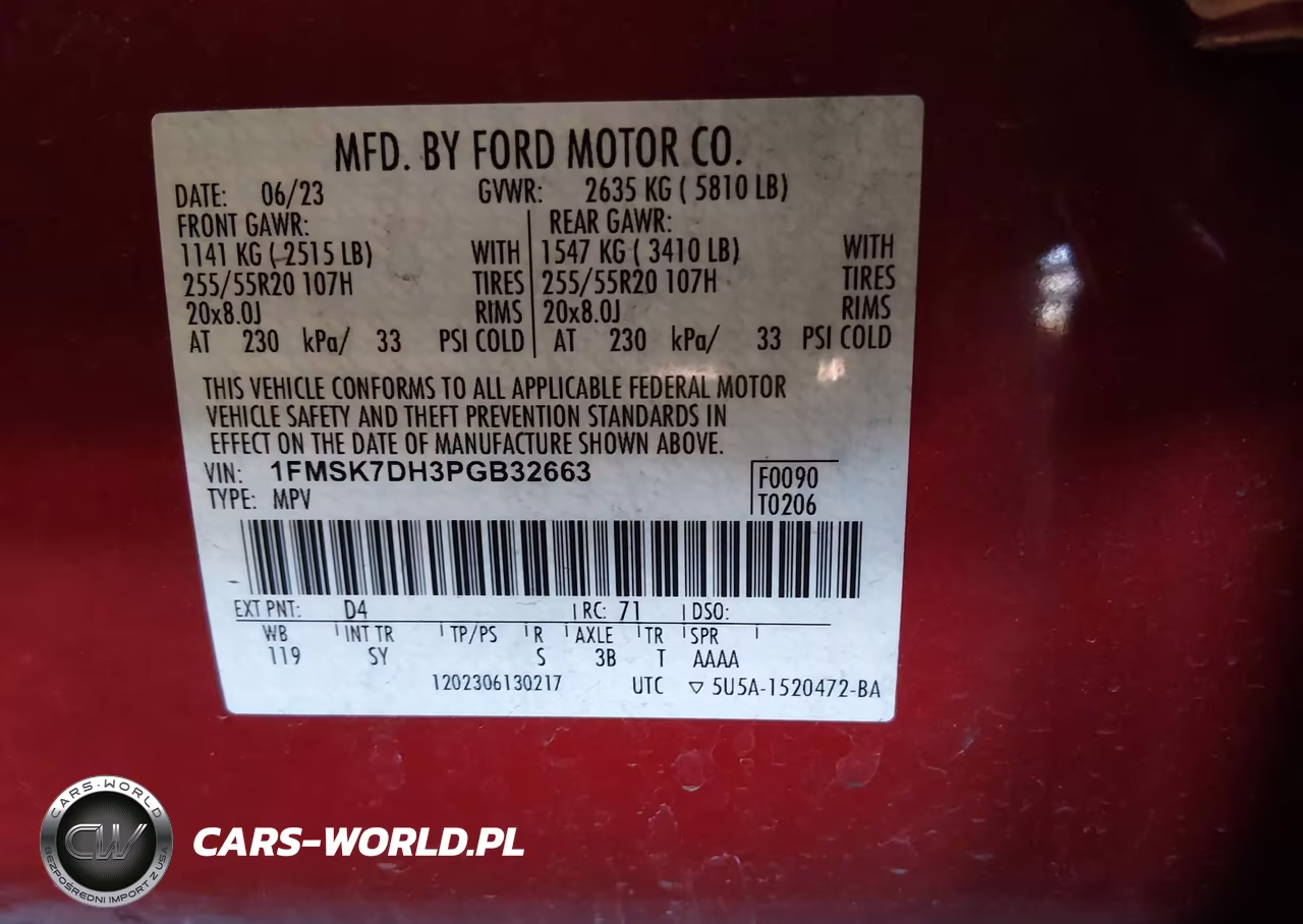 2023 Ford Explorer Xlt VIN:1FMSK7DH3PGB32663 - 9