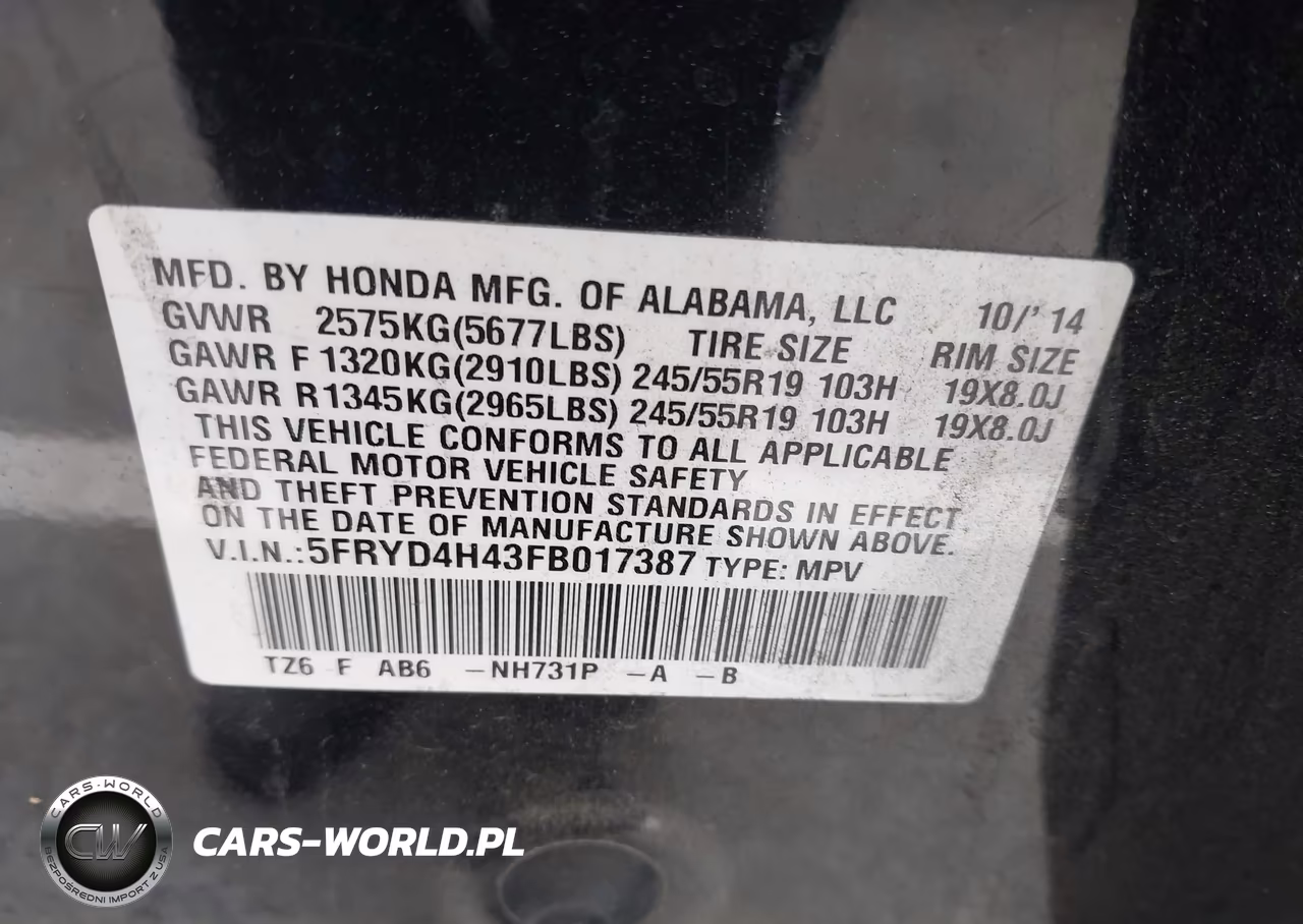 2015 Acura Mdx Technology Package VIN:5FRYD4H43FB017387 - 9