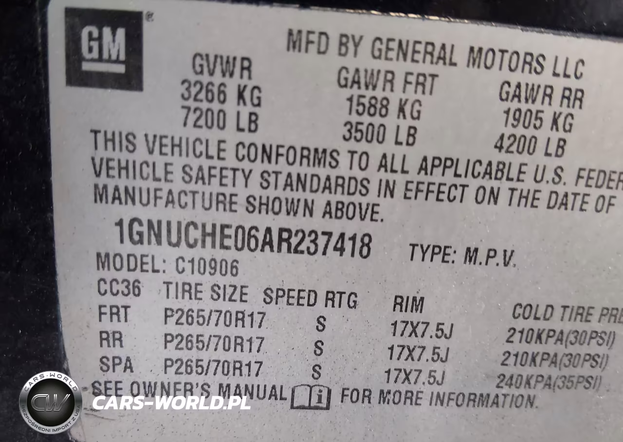 2010 Chevrolet Suburban 1500 Ls VIN:1GNUCHE06AR237418 - 9