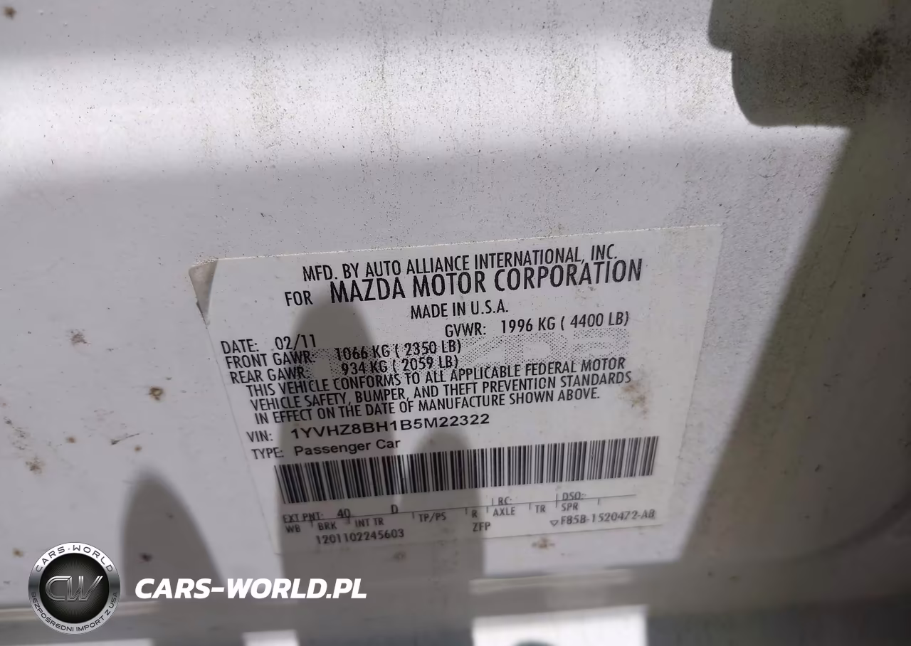 2011 Mazda Mazda6 I Sport VIN:1YVHZ8BH1B5M22322 - 9