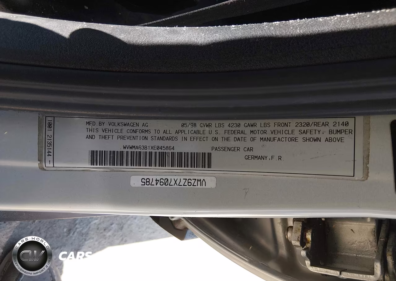 1999 Volkswagen Passat Gls VIN:WVWMA63B1XE045864 - 9