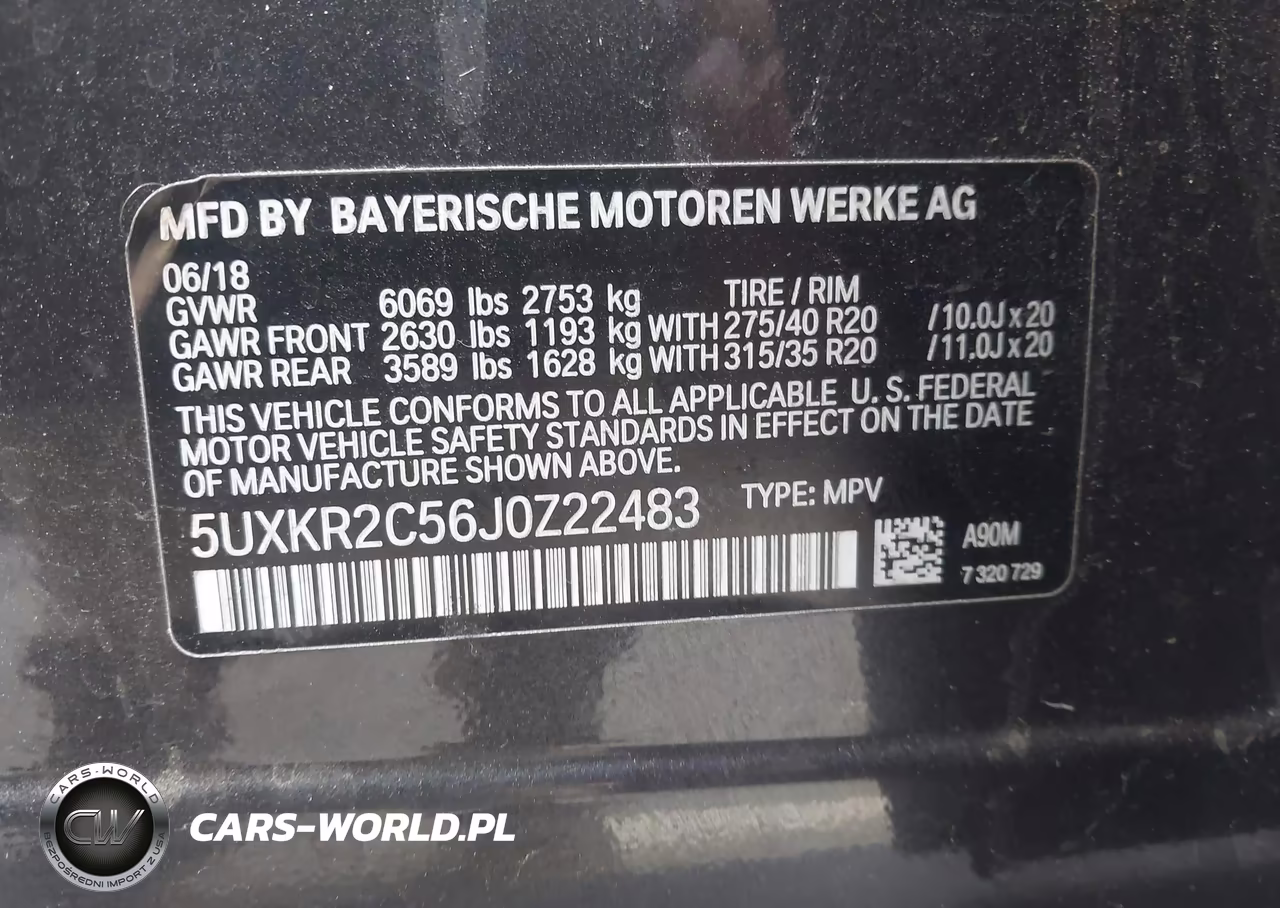2018 BMW X5 Sdrive35I VIN:5UXKR2C56J0Z22483 - 9