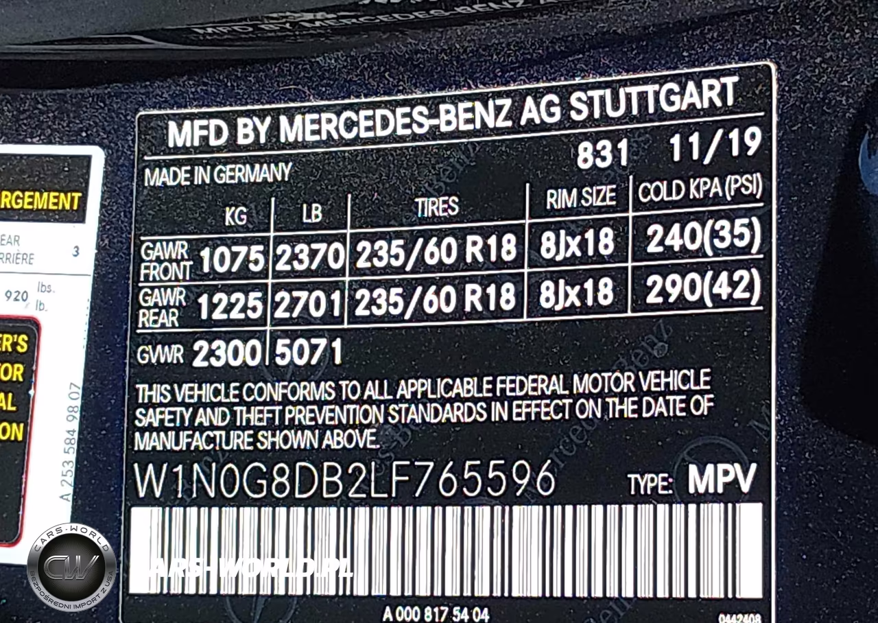 2020 Mercedes-Benz Glc 300 VIN:W1N0G8DB2LF765596 - 9