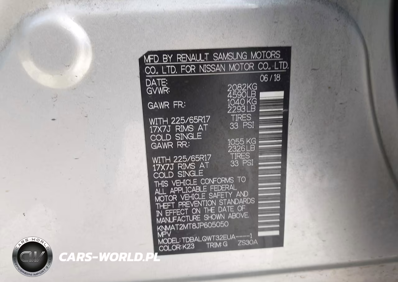 2018 Nissan Rogue Sv VIN:KNMAT2MT8JP605050 - 9