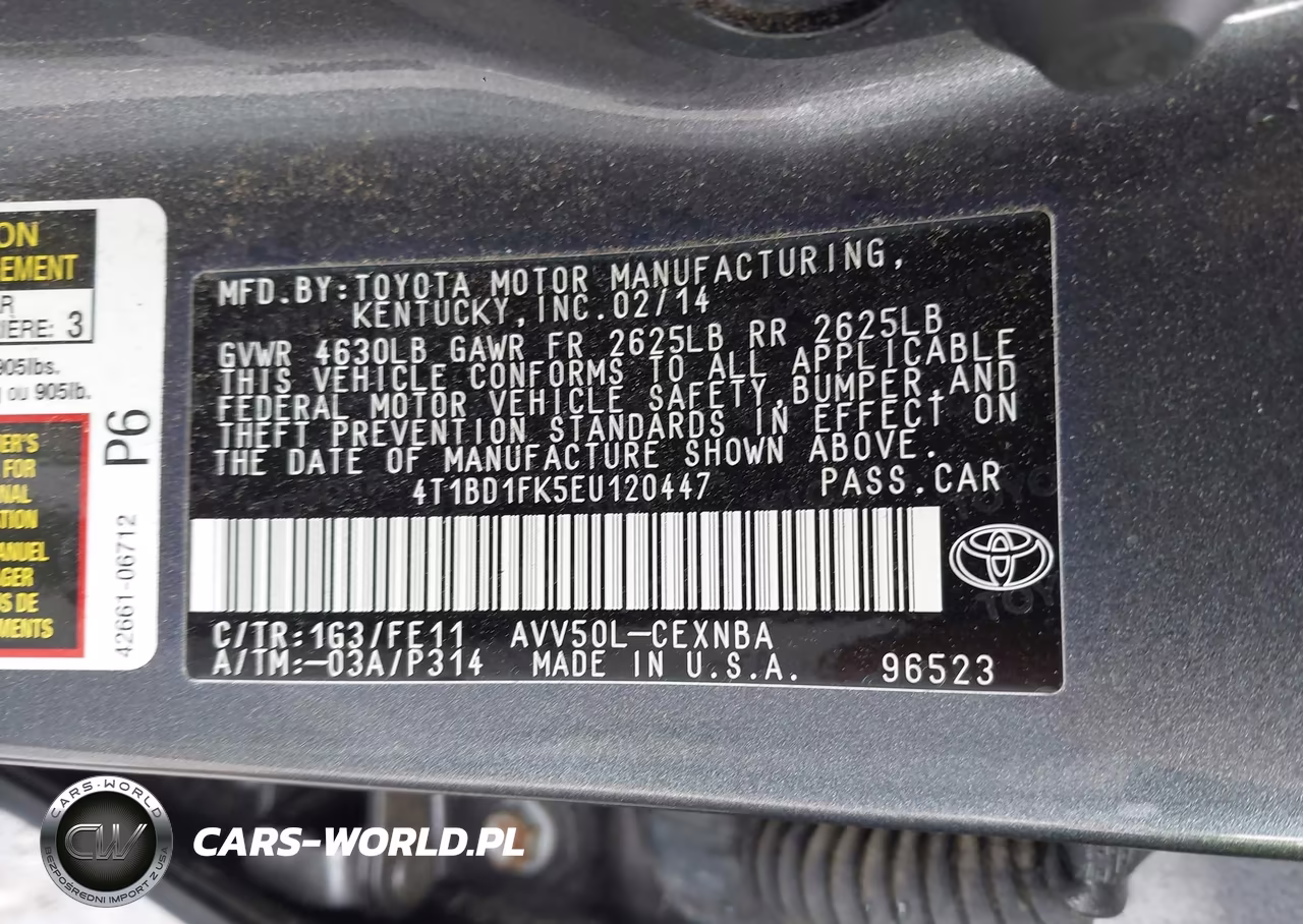 2014 Toyota Camry Hybrid Le VIN:4T1BD1FK5EU120447 - 9