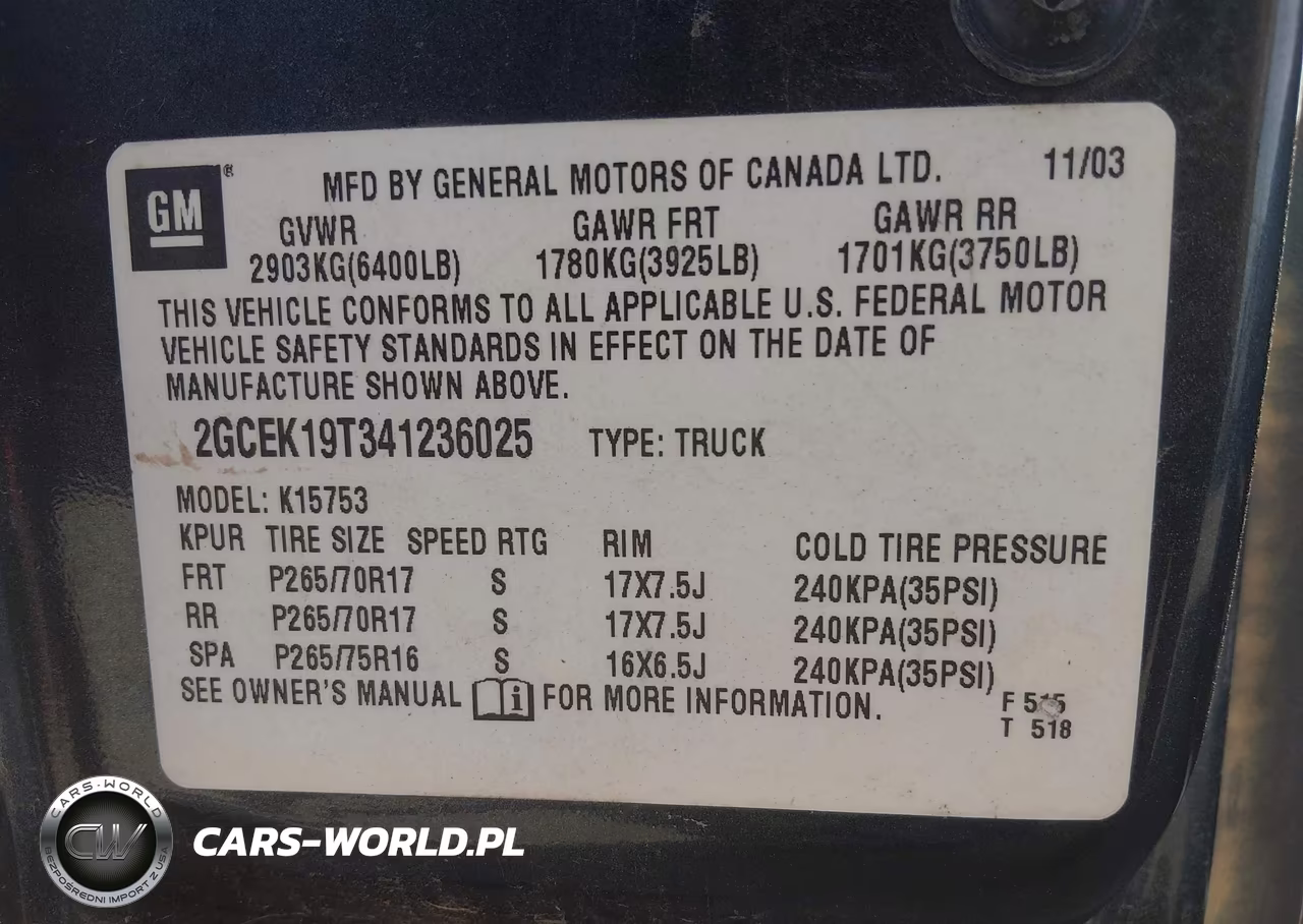 2004 Chevrolet Silverado 1500 Lt VIN:2GCEK19T341236025 - 9