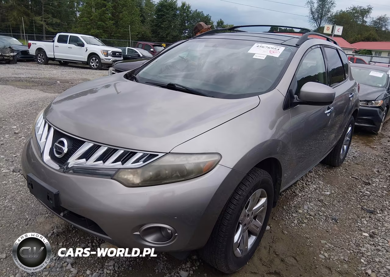 2009 Nissan Murano Sl VIN:JN8AZ18W19W207584 - 2