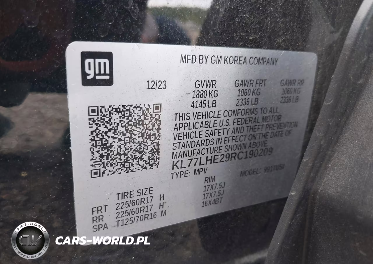 2024 Chevrolet Trax Fwd Lt VIN:KL77LHE29RC190209 - 9