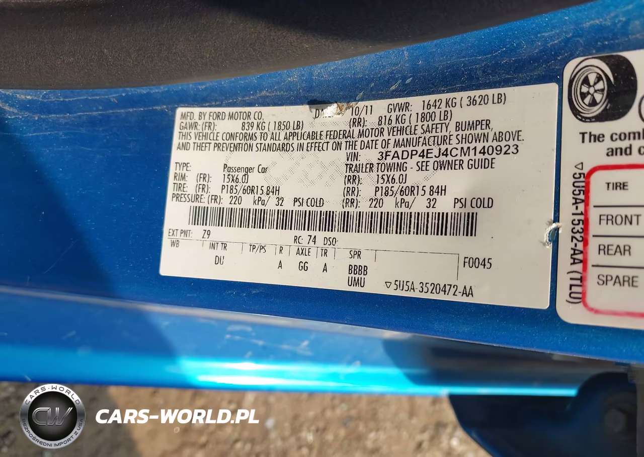 2012 Ford Fiesta Se VIN:3FADP4EJ4CM140923 - 9