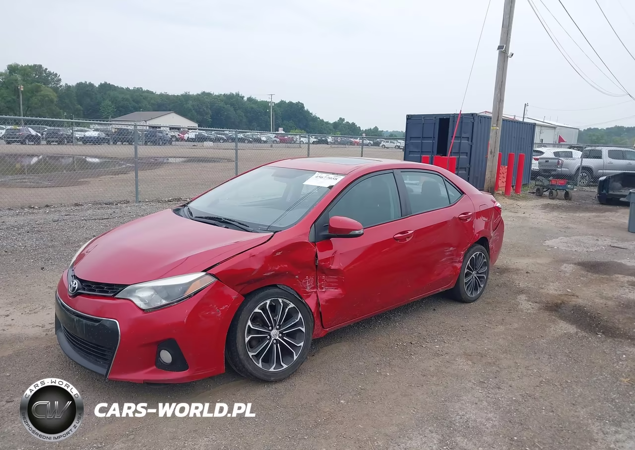 2016 Toyota Corolla S Plus VIN:5YFBURHE0GP490005 - 2