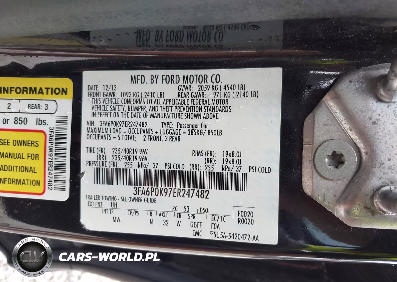 2014 Ford Fusion Titanium VIN:3FA6P0K97ER247482 - 8