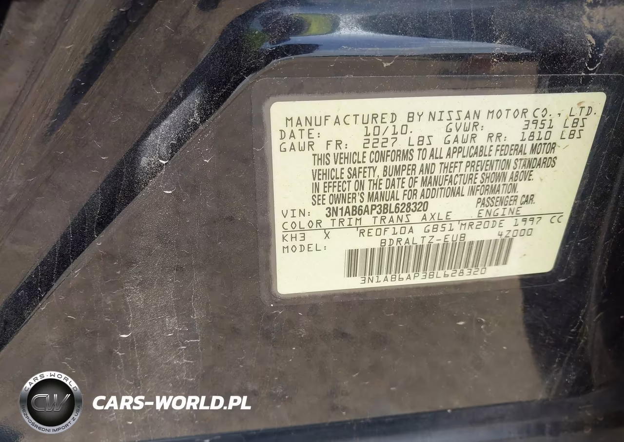 2011 Nissan Sentra 2.0Sr VIN:3N1AB6AP3BL628320 - 9