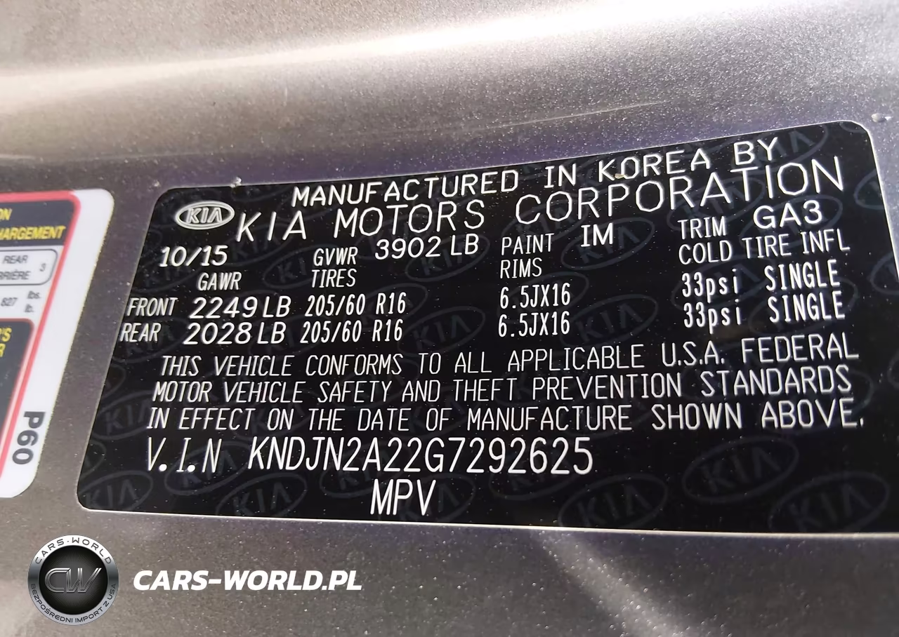 2016 Kia Soul VIN:KNDJN2A22G7292625 - 9