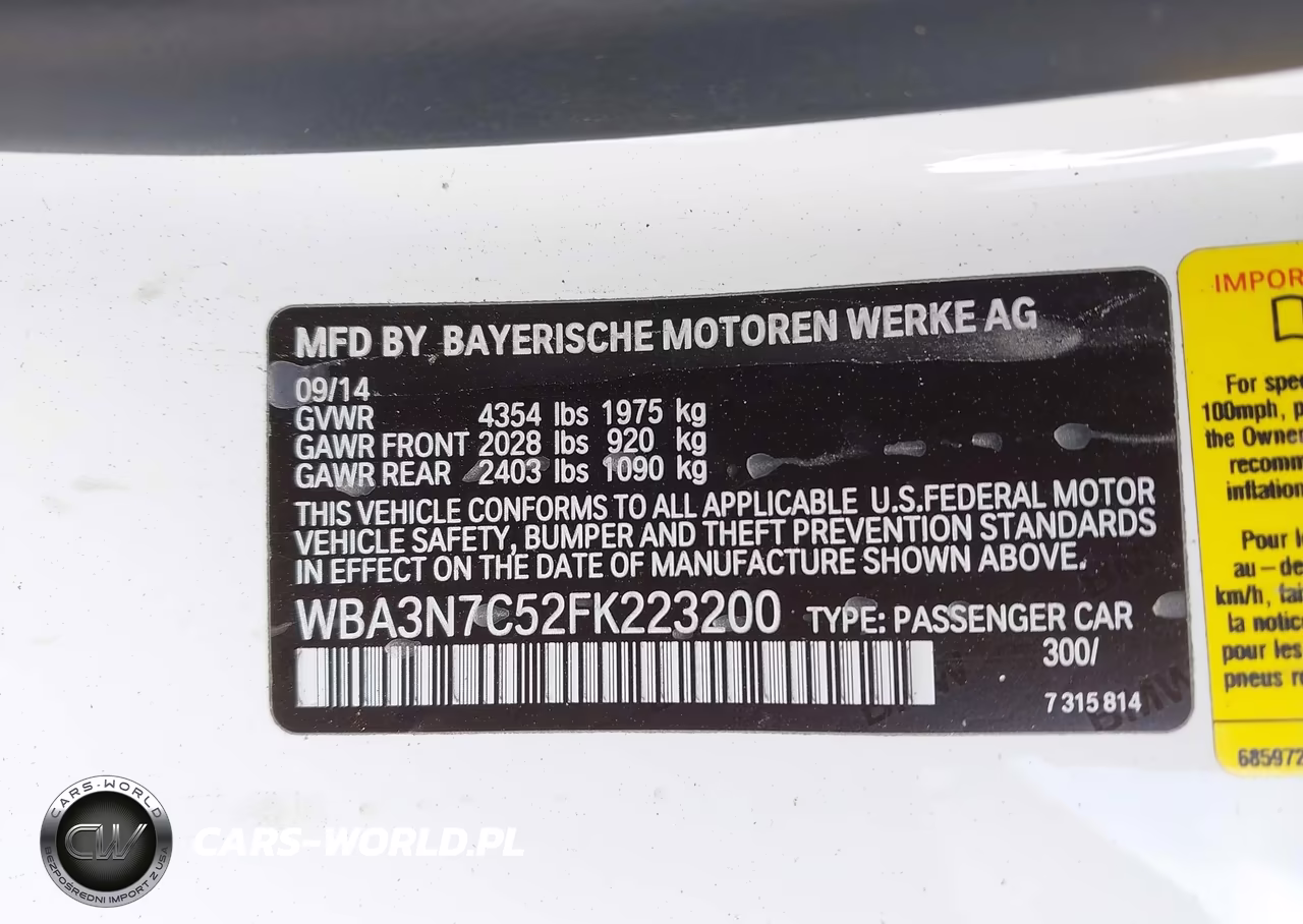 2015 BMW 428I VIN:WBA3N7C52FK223200 - 9