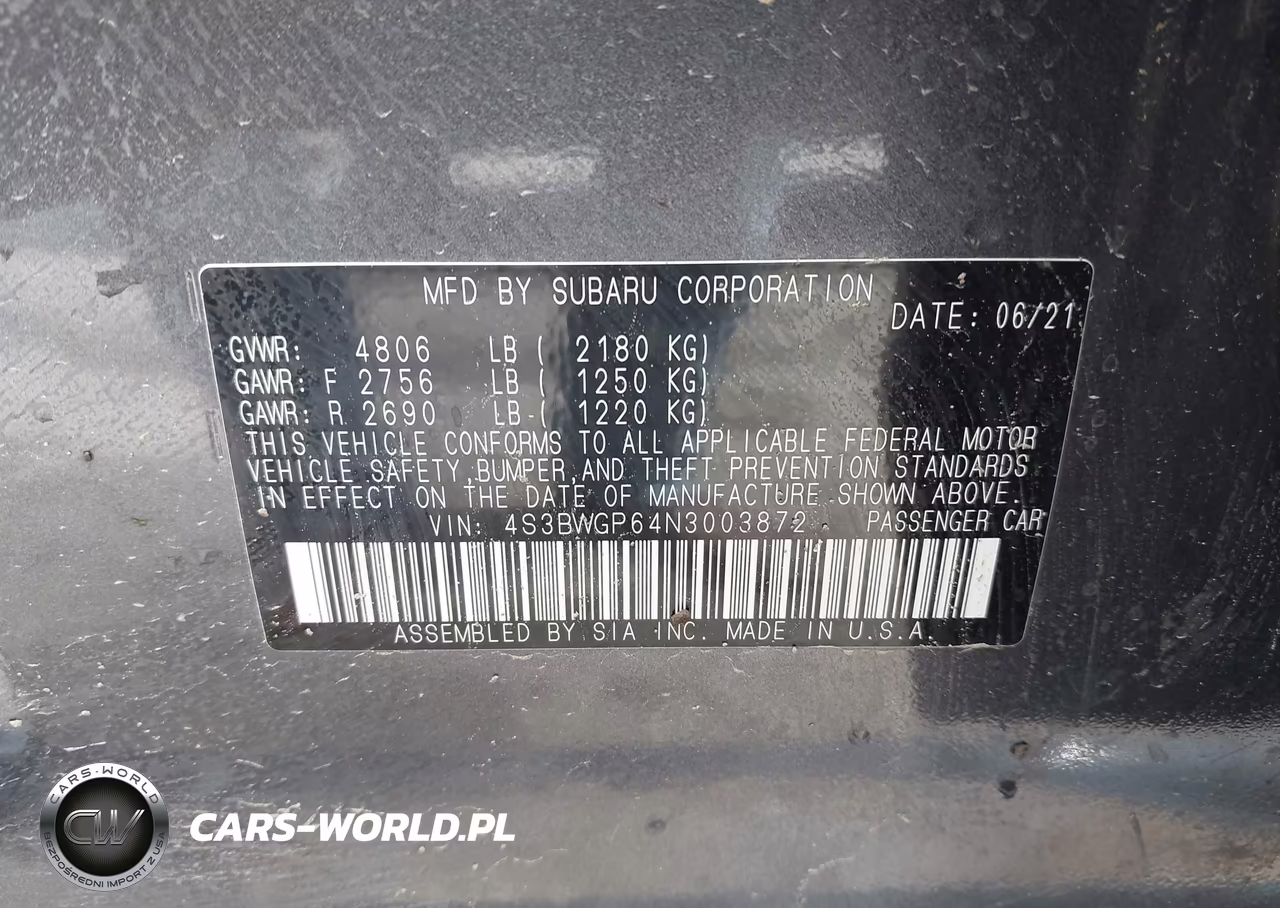 2022 Subaru Legacy Touring Xt VIN:4S3BWGP64N3003872 - 9