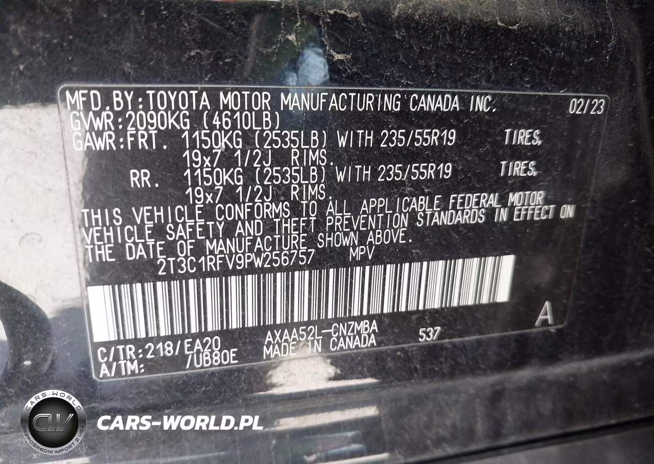2023 Toyota Rav4 Xle Premium VIN:2T3C1RFV9PW256757 - 9
