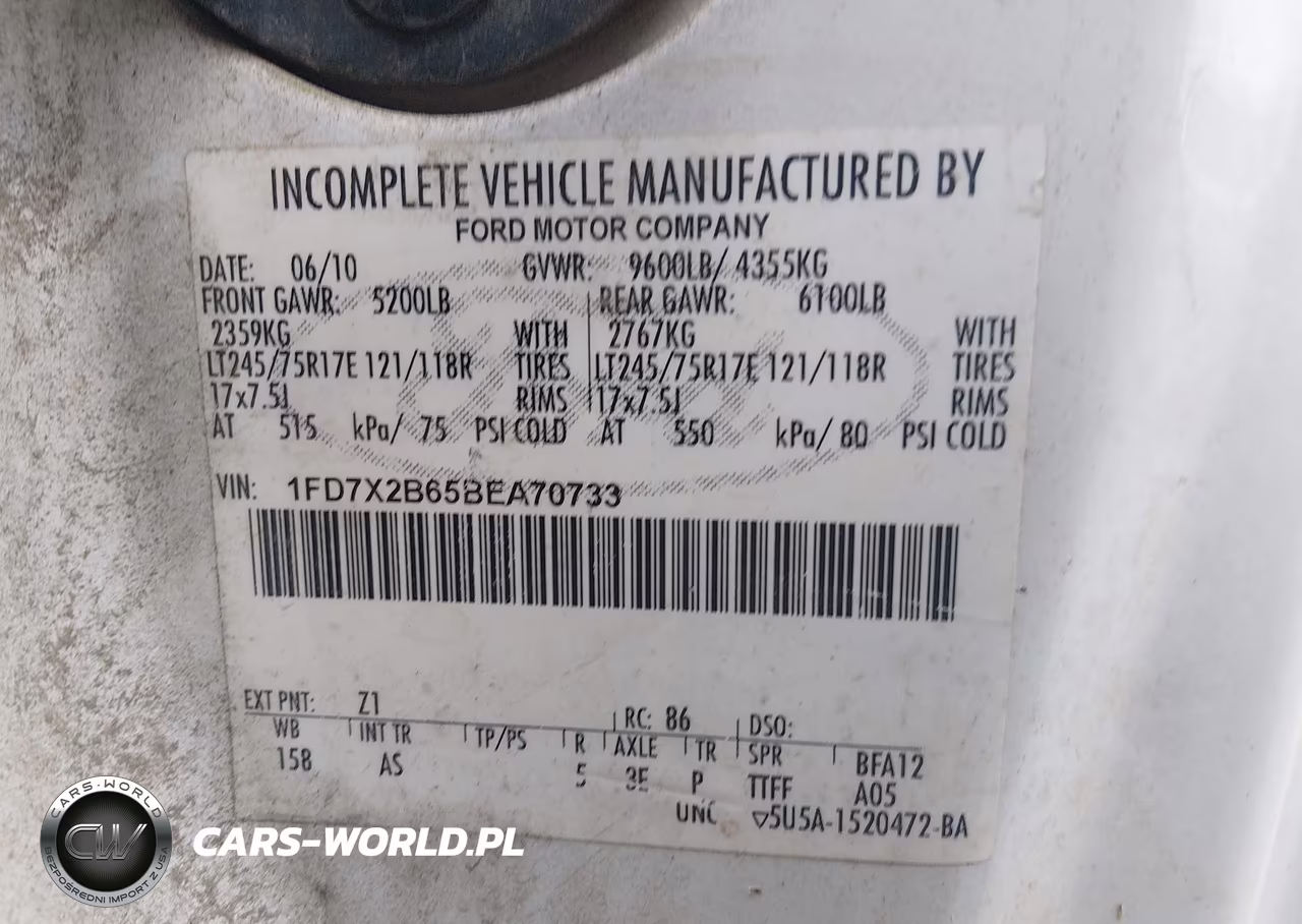 2011 Ford F-250 Xl VIN:1FD7X2B65BEA70733 - 9