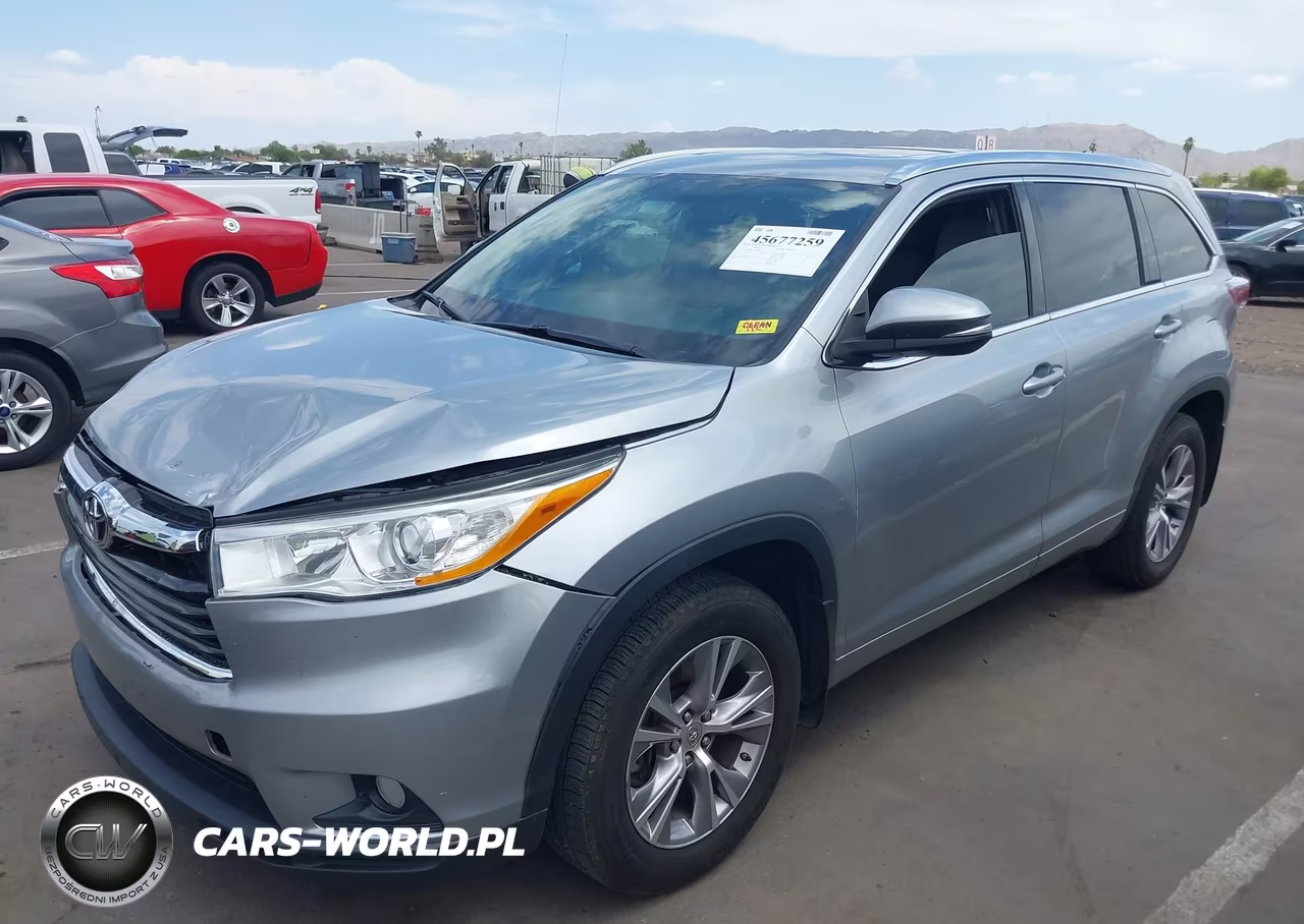 2014 Toyota Highlander Xle V6 VIN:5TDJKRFH7ES007659 - 2