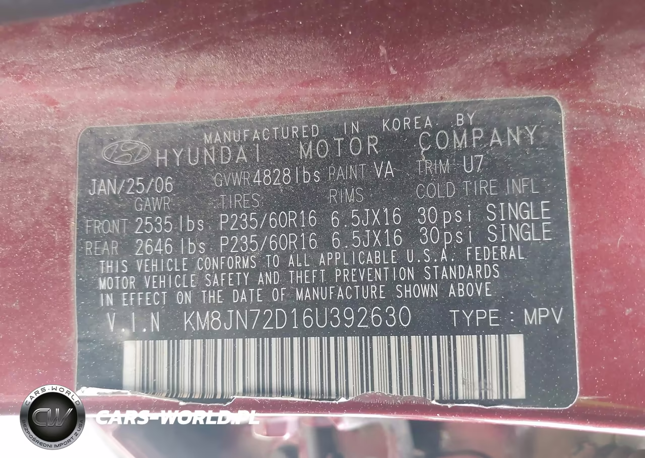 2006 Hyundai Tucson Gls-Limited VIN:KM8JN72D16U392630 - 9