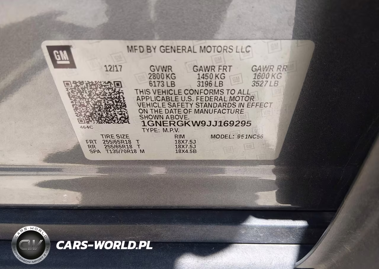 2018 Chevrolet Traverse Lt Cloth VIN:1GNERGKW9JJ169295 - 9