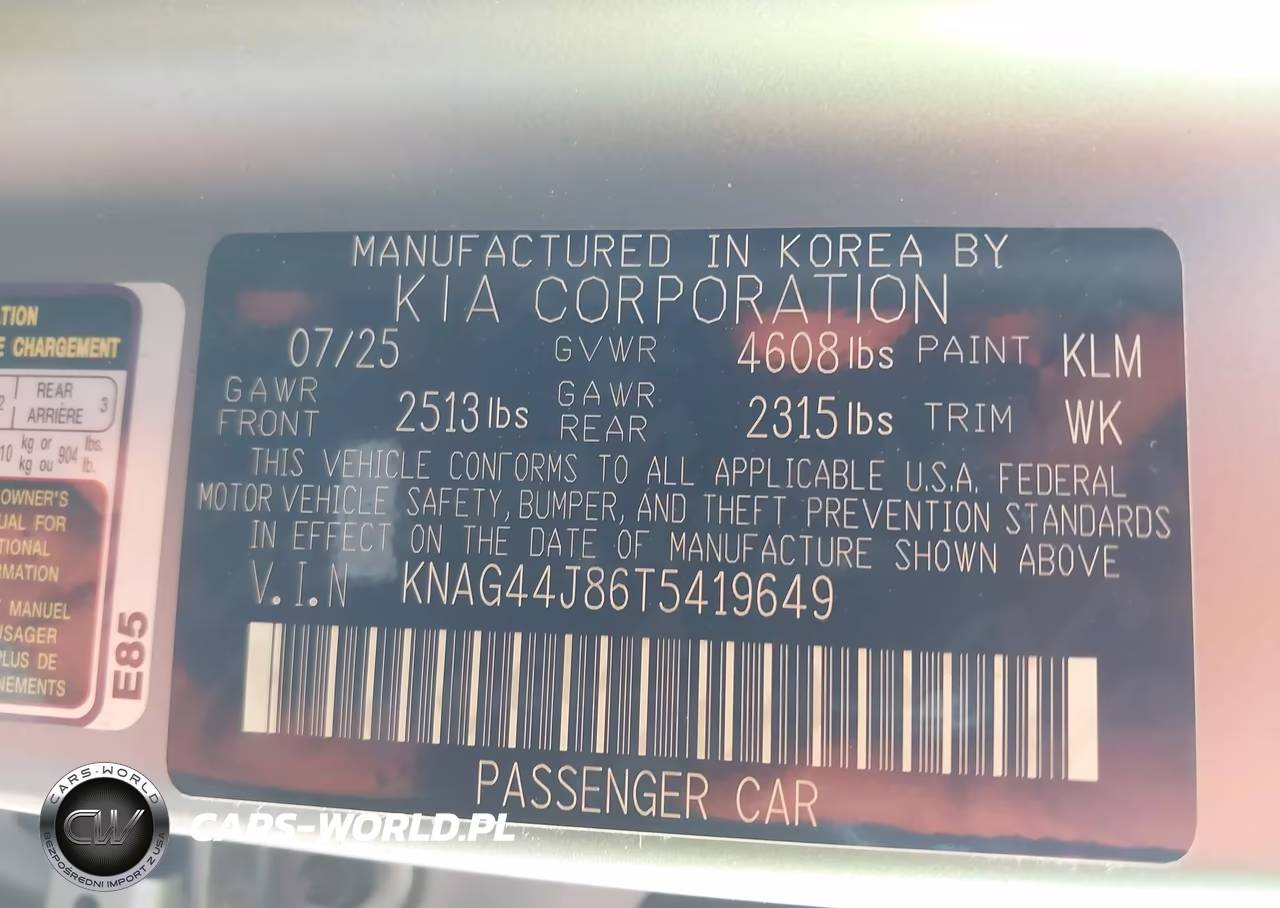 2026 Kia K5 Gt VIN:KNAG44J86T5419649 - 9