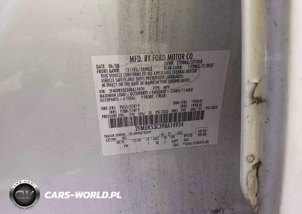 2009 Ford Flex Limited VIN:2FMDK53C39BA14934 - 9