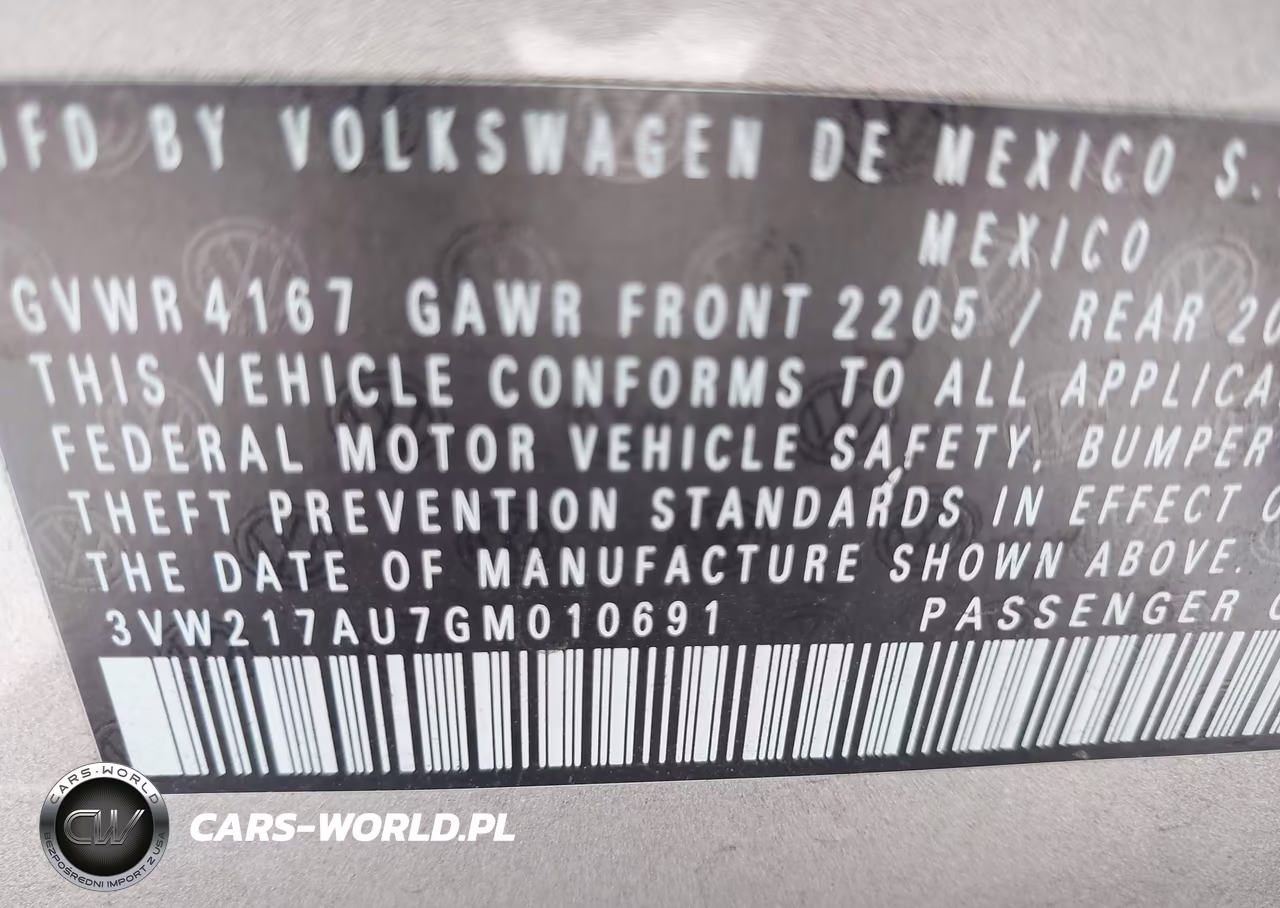 2016 Volkswagen Golf Tsi S 4-Door VIN:3VW217AU7GM010691 - 9