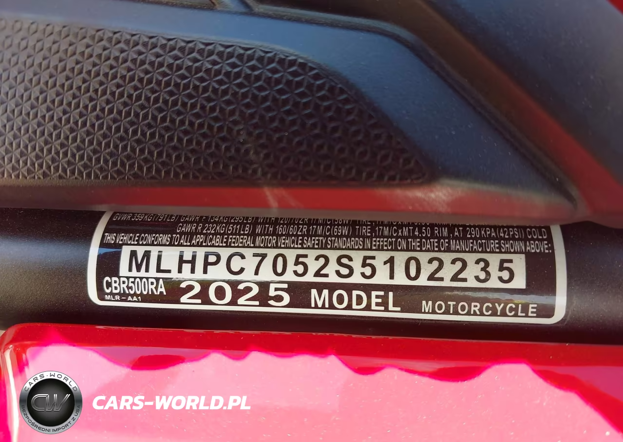 2025 Honda Cbr500 Ra VIN:MLHPC7052S5102235 - 10