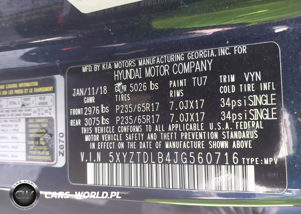 2018 Hyundai Santa Fe Sport 2.4L VIN:5XYZTDLB4JG560716 - 9