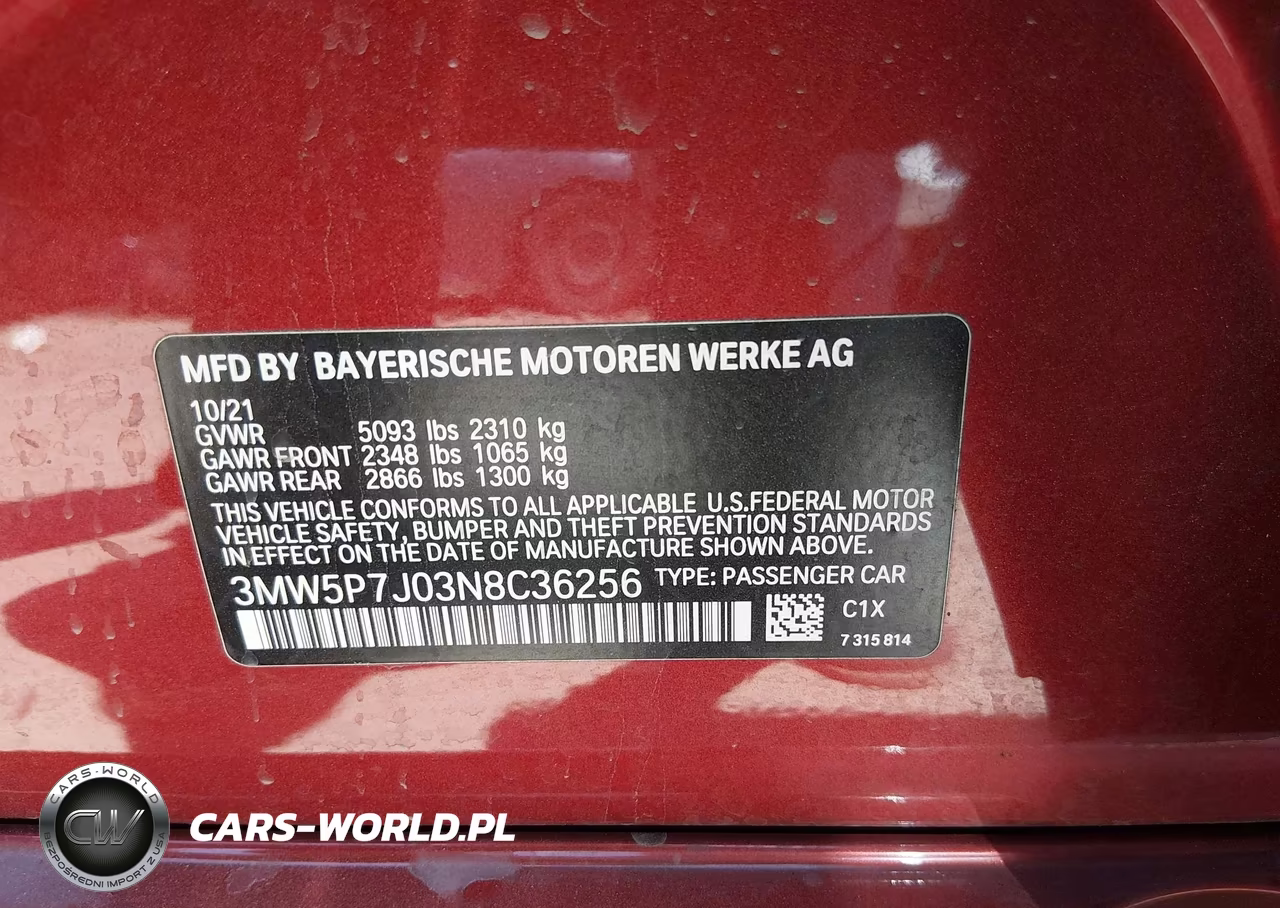 2022 BMW 330E VIN:3MW5P7J03N8C36256 - 9