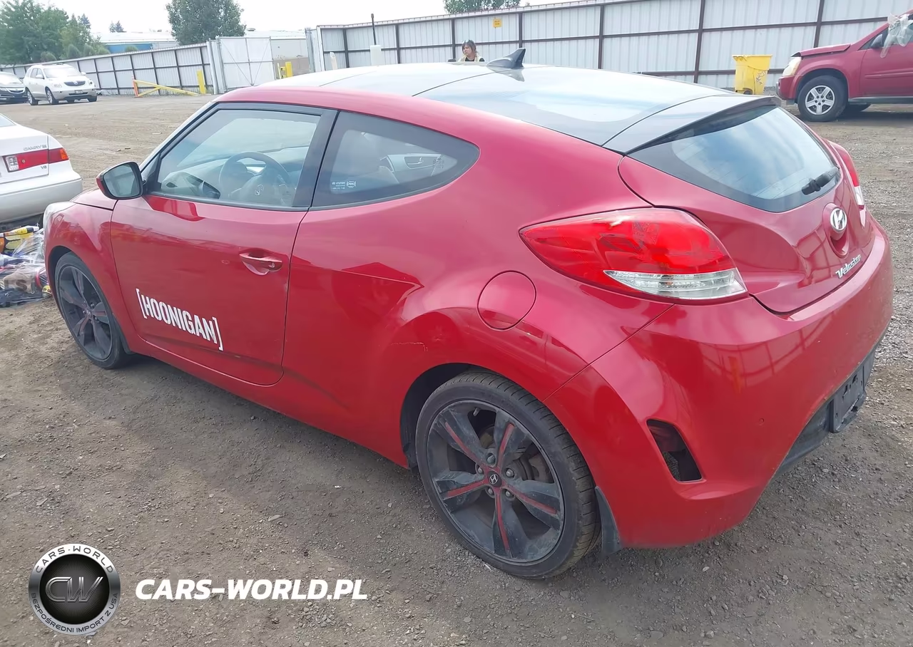 2013 Hyundai Veloster Base W-Gray VIN:KMHTC6AD7DU103077 - 3