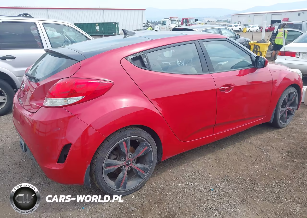2013 Hyundai Veloster Base W-Gray VIN:KMHTC6AD7DU103077 - 4